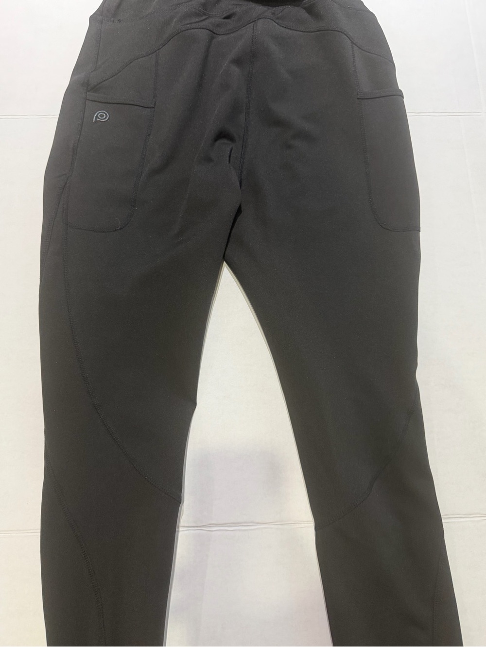 POP Fit Black Performance Joggers with Front Patch Pockets